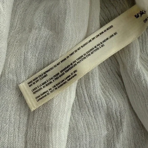 Free People Dixie Lace Smocked Panel Maxi Dress, Egret (White), L (NWOT) - Picture 15 of 16